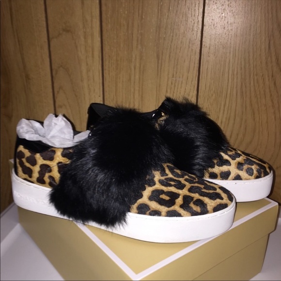 Michael Kors Maven Faux Fur Haircalf Platform Sneakers - Picture 3 of 4